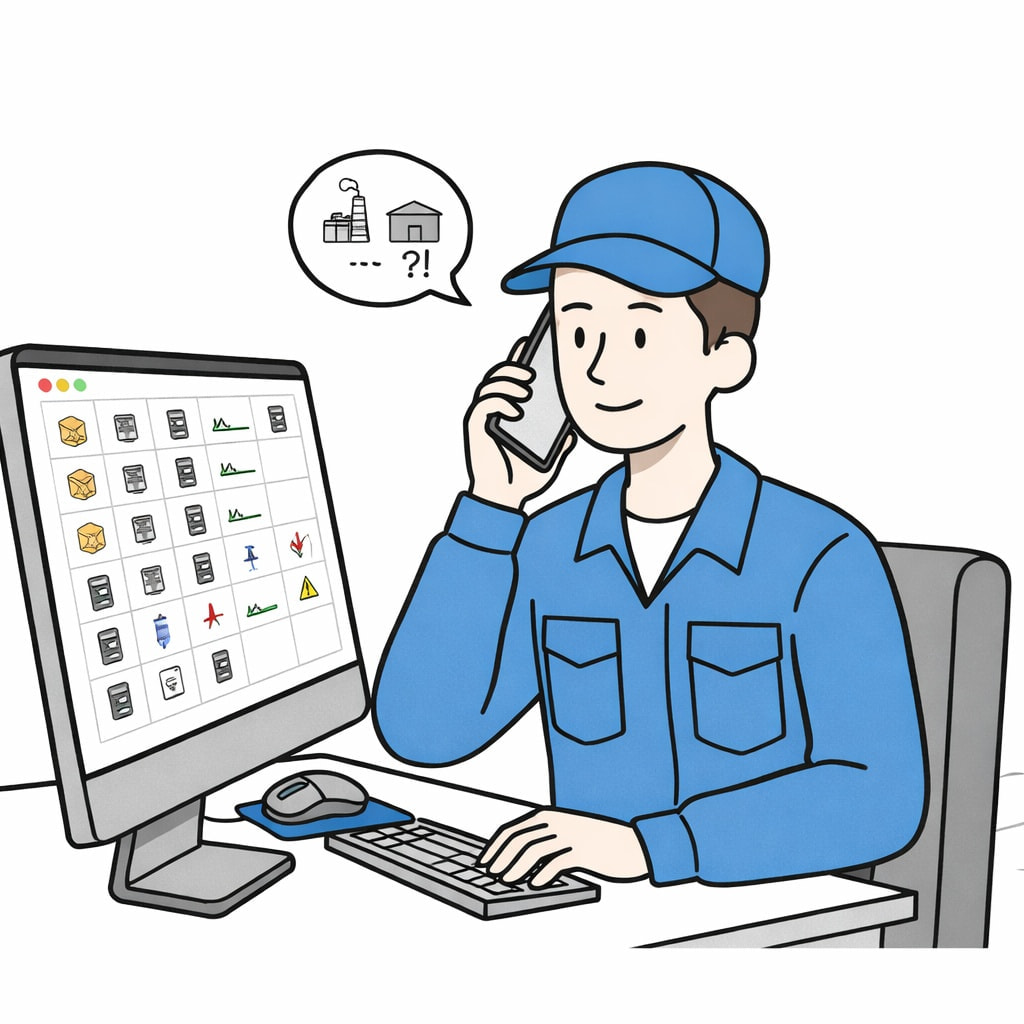 【ユースケース紹介④】遠隔地の作業工程や支給原料の在庫確認